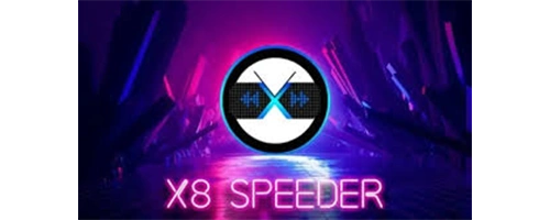 Logo apk aplikasi x8speeder Baru
